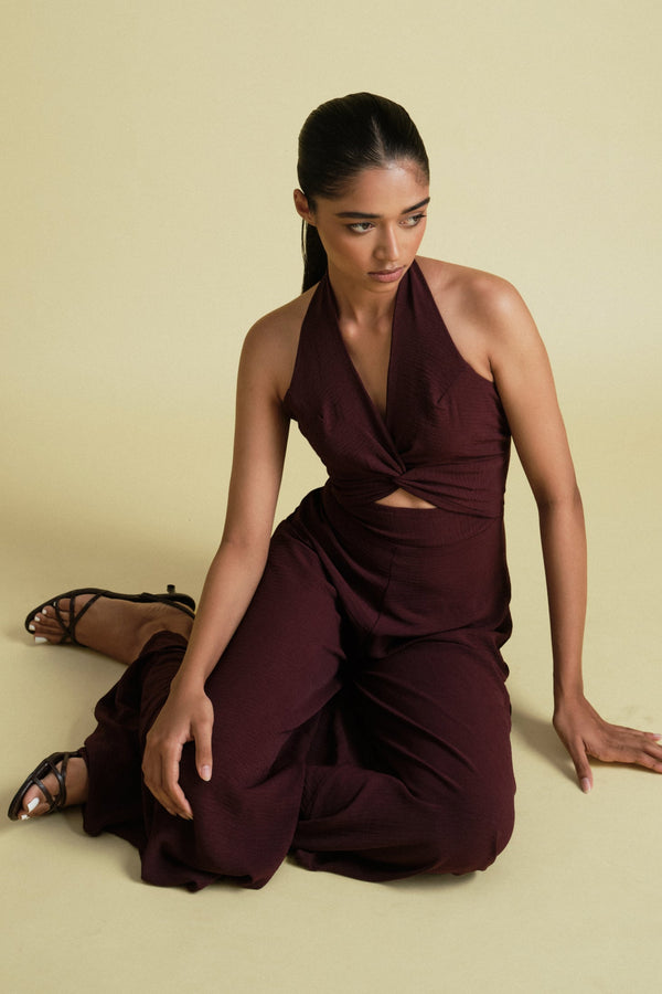 Rhode Jumpsuit In Burgundy