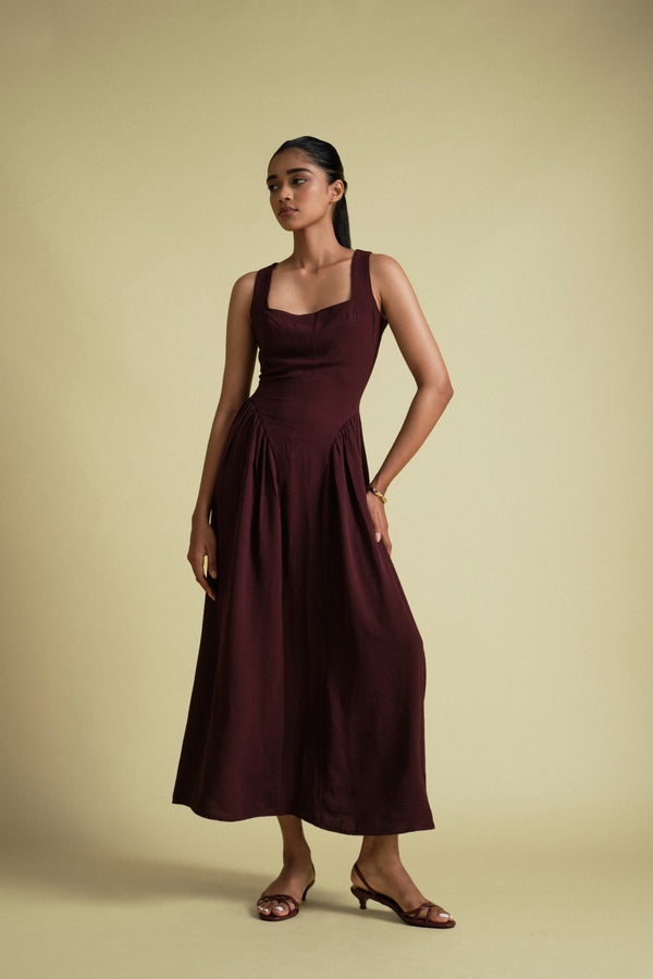 Florence Maxi In Burgundy