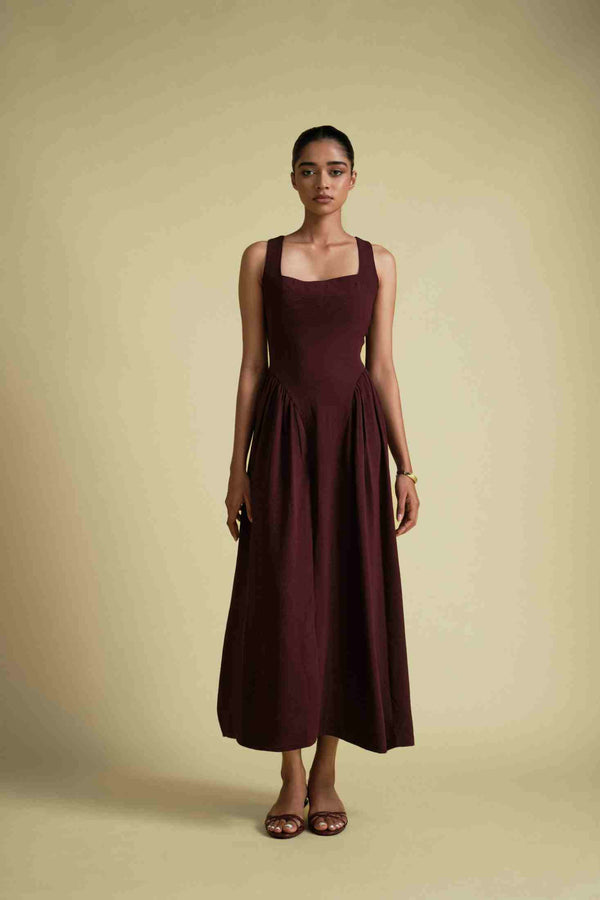 Florence Maxi In Burgundy
