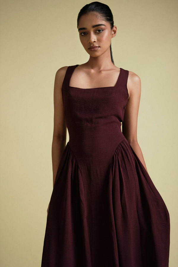 Florence Maxi In Burgundy