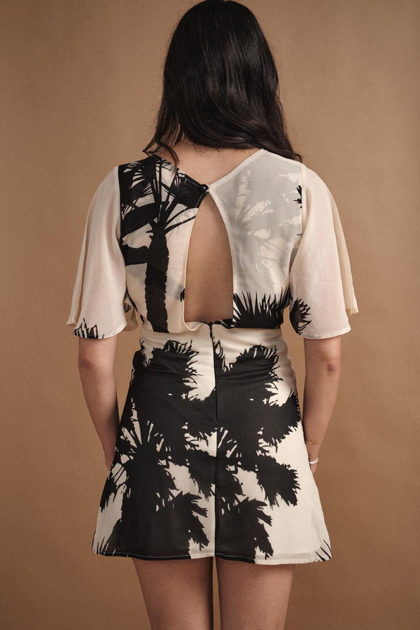 Waist Gather Mini In Print