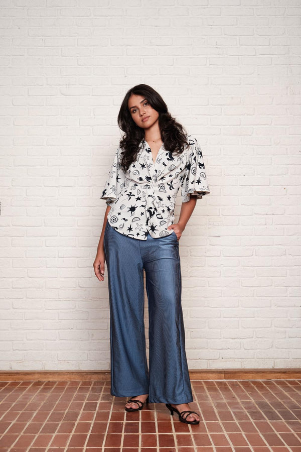 Front Twist Top In Print