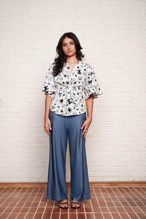 Front Twist Top In Print