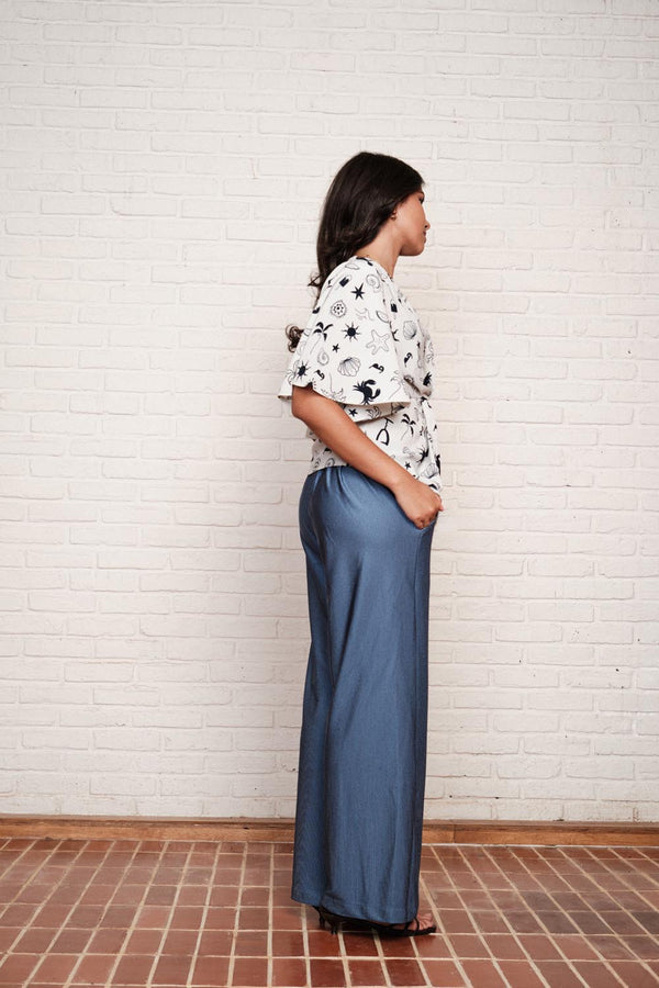 Front Twist Top In Print