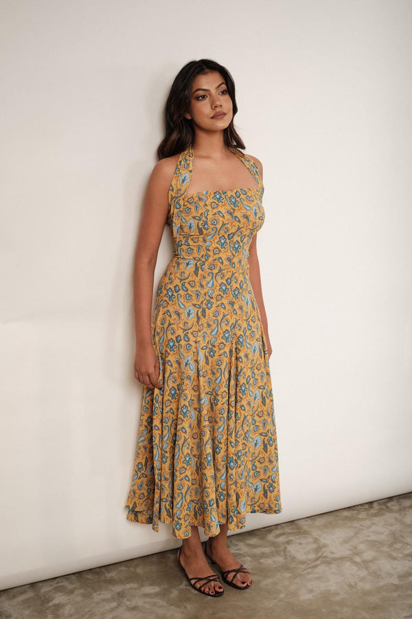 Paisley Halter Maxi In Print
