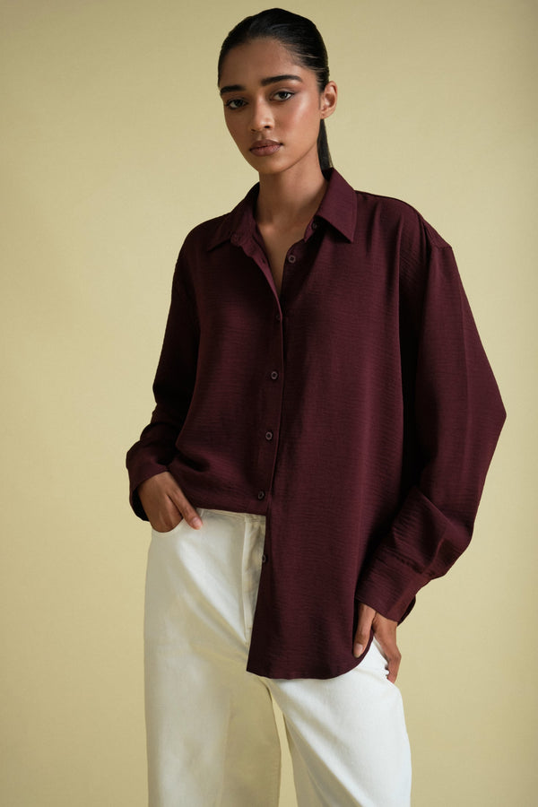 Cyrus Shirt In Burgundy