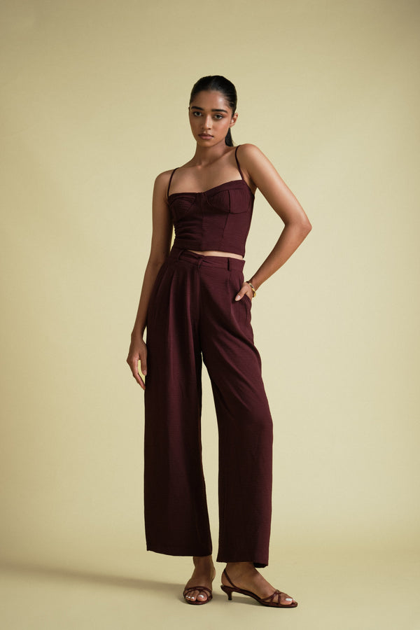 Kai Pant in Burgundy
