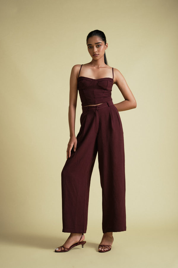 Kai Pant in Burgundy