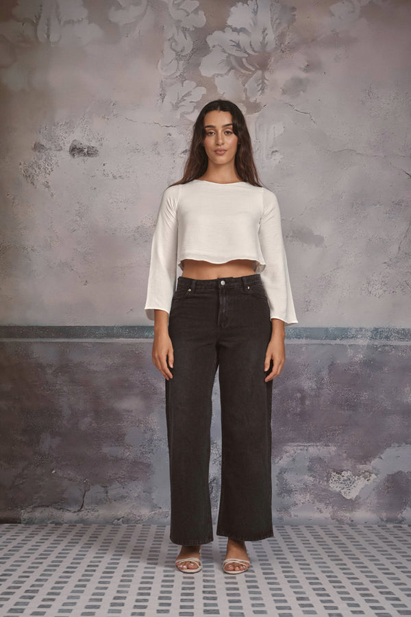 Flared Jeans In Black
