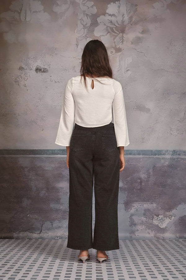 Flared Jeans In Black