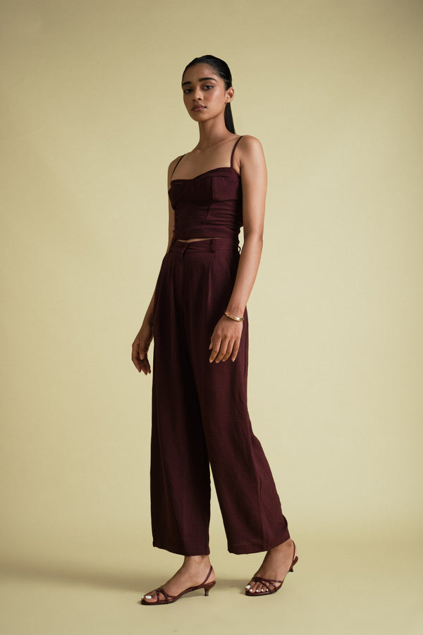 Kai Pant in Burgundy