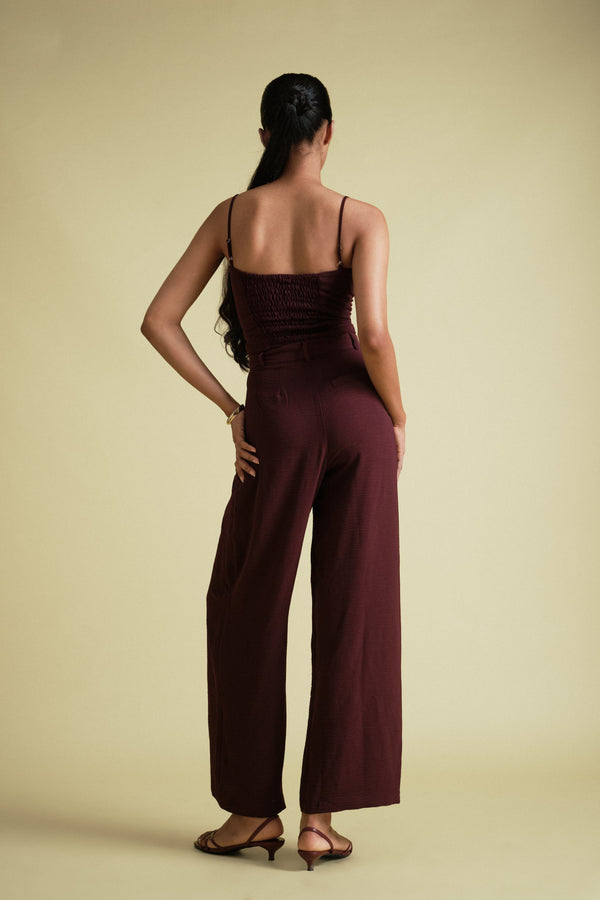 Kai Pant in Burgundy