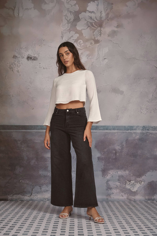 Flared Jeans In Black