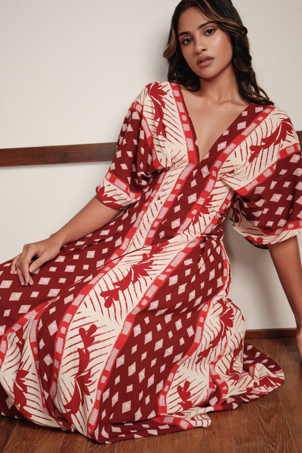 Kimono Midi In Print