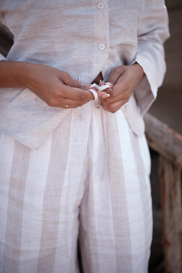 Linen Stripe Pant
