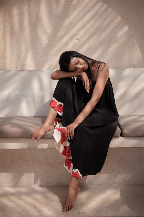 Black Strap Shift Maxi