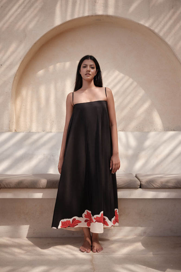 Black Strap Shift Maxi