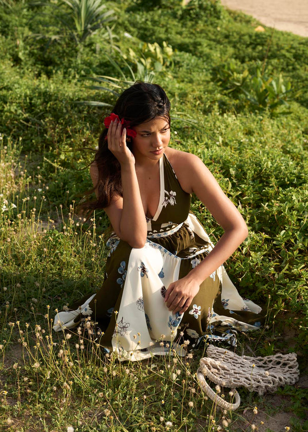Halter Maxi In Print
