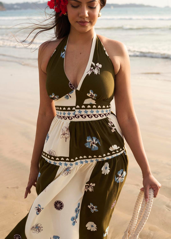 Halter Maxi In Print