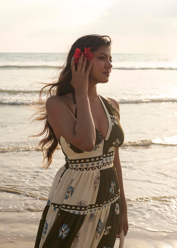 Halter Maxi In Print