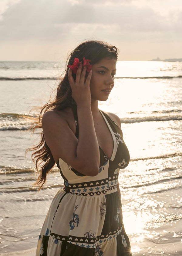 Halter Maxi In Print