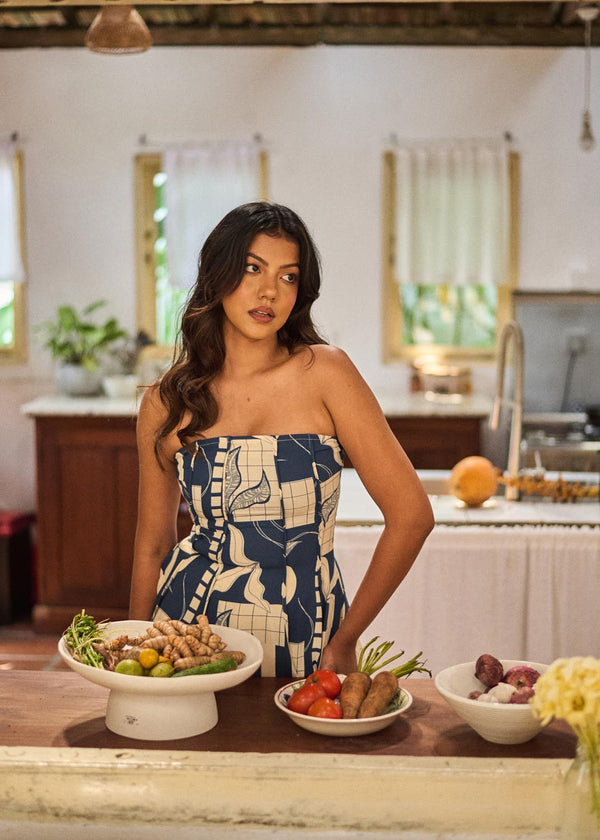 Panel Tube Top In Print