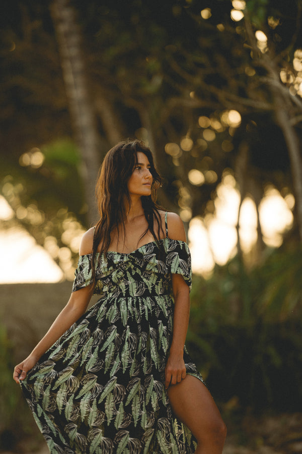 Strap Slit Maxi In Print