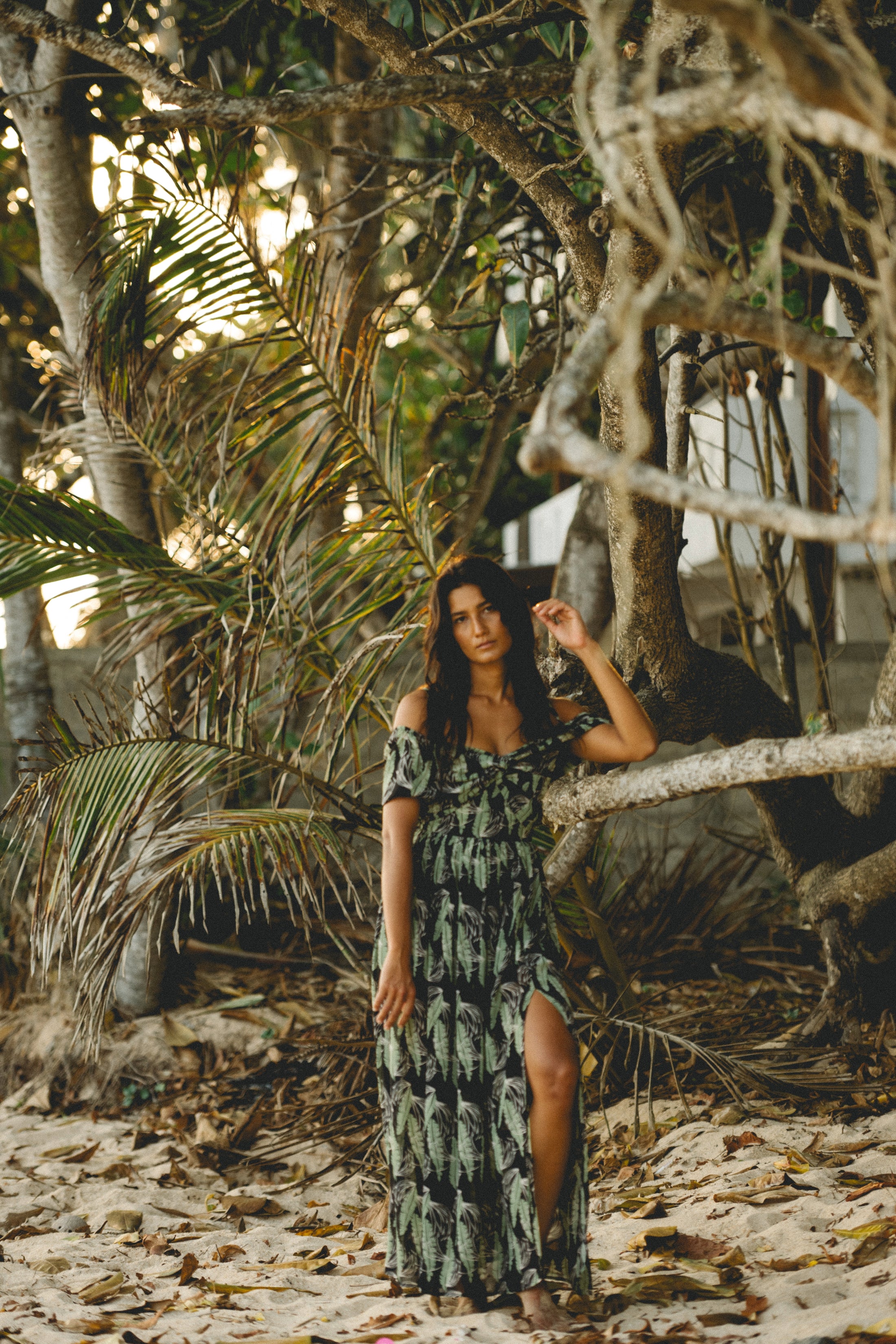 Strap Slit Maxi In Print – Shay International Strap Slit Maxi In Print – Shay International