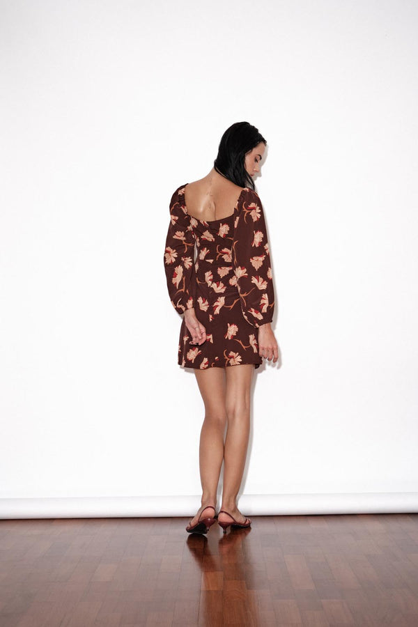 Low Back Pleated Mini