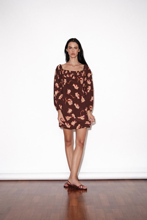 Low Back Pleated Mini