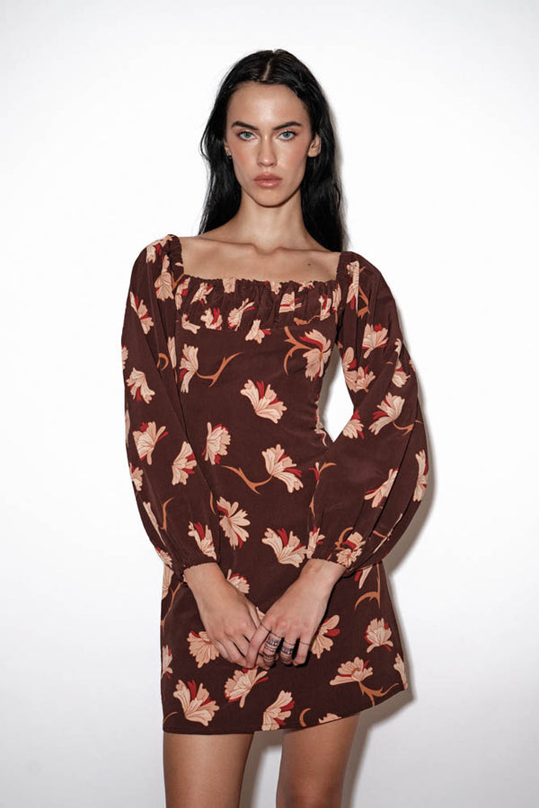 Low Back Pleated Mini