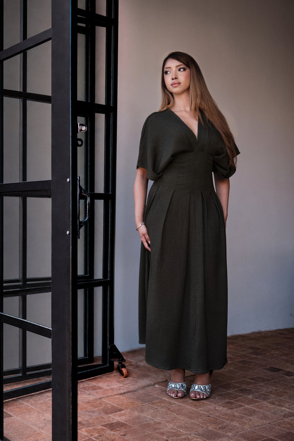 Anya Midi In Olive