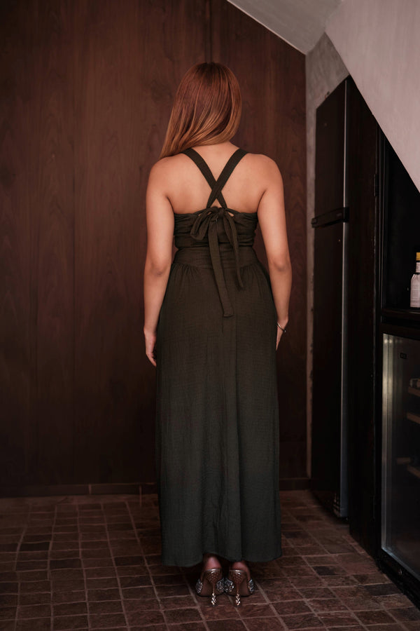 Dahlia Maxi In Olive