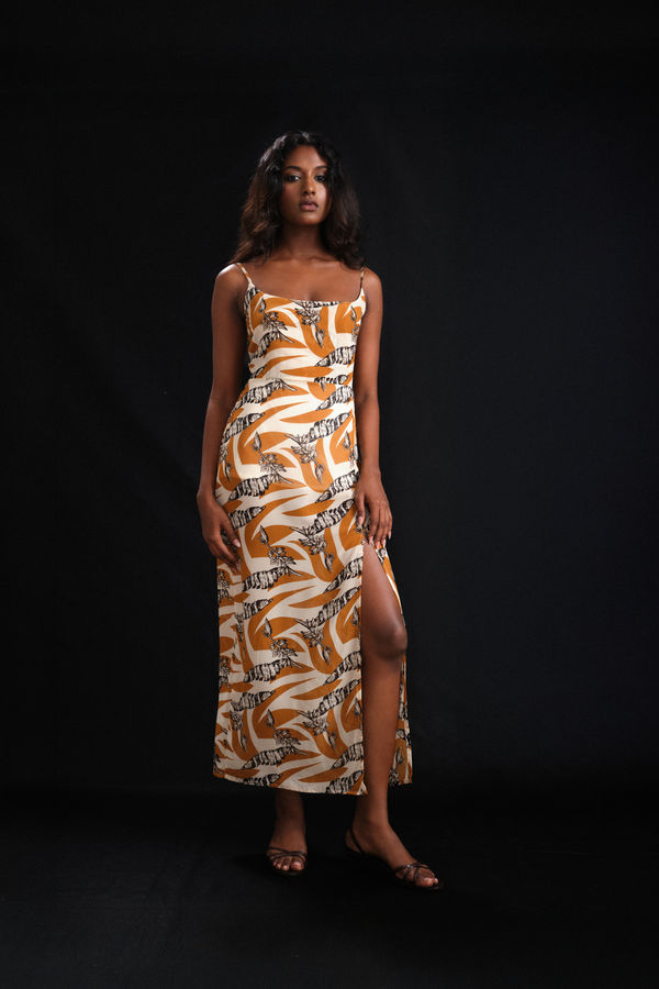 Front Slit Strap Maxi
