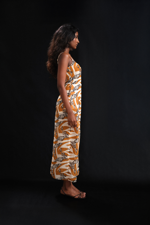 Front Slit Strap Maxi